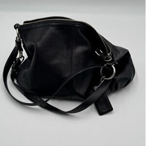 Copied - Coach Womens Purse Navy Leather Mini Brooke Carryall Satchel